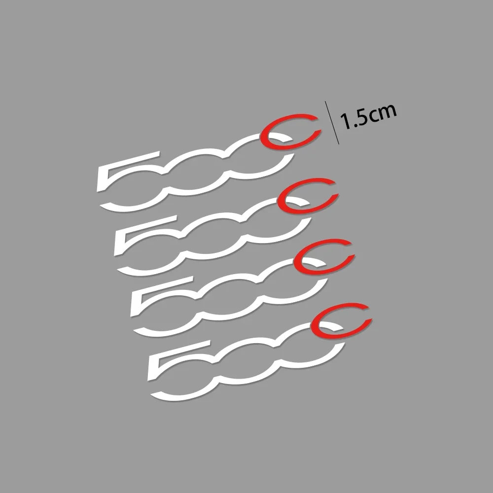 4PCS 2025 Car new Window Wiper Sticker For Fiat 500 500C 2012 500X 500L Abarth 695 Reflective Auto Sport Decor Decal Tuning Accessories