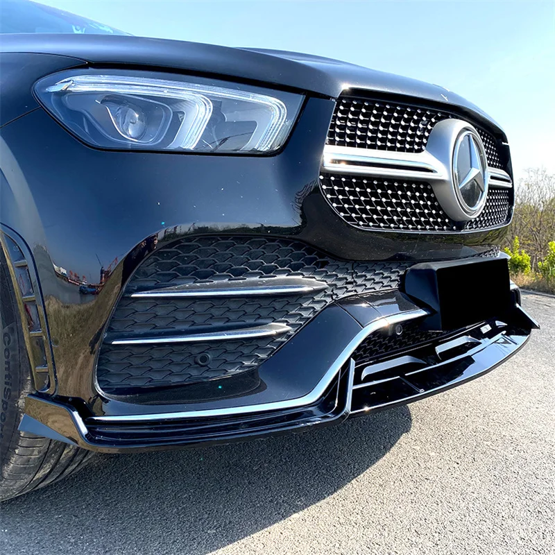 2020-2023 For Mercedes Benz GLE W167 C167 GLE350 GLE450 GLE53 Car Front Bumper Lip Splitter Diffuser Spoiler Guard Protector Kit