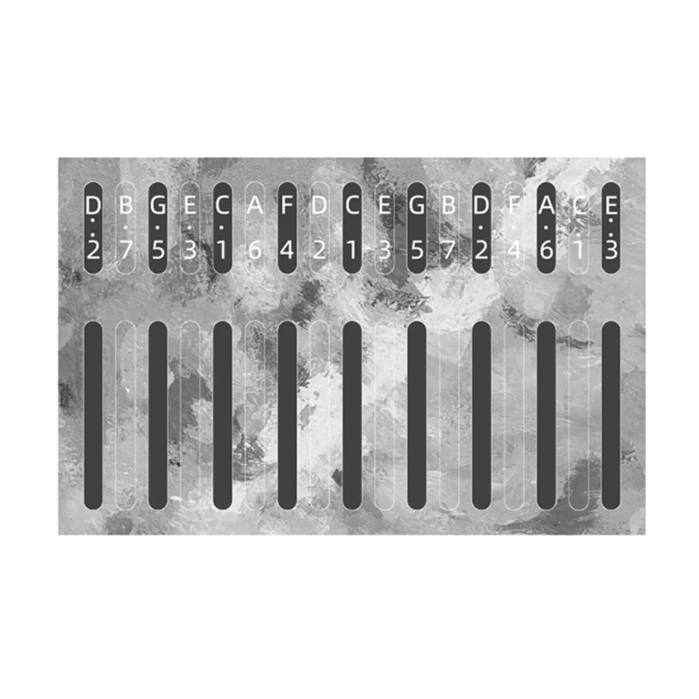 Brand New Kalimba Sticker 17 Keys Scale Musical Instruments PVC Approx.10g Beautiful Eye-catching For Beginners