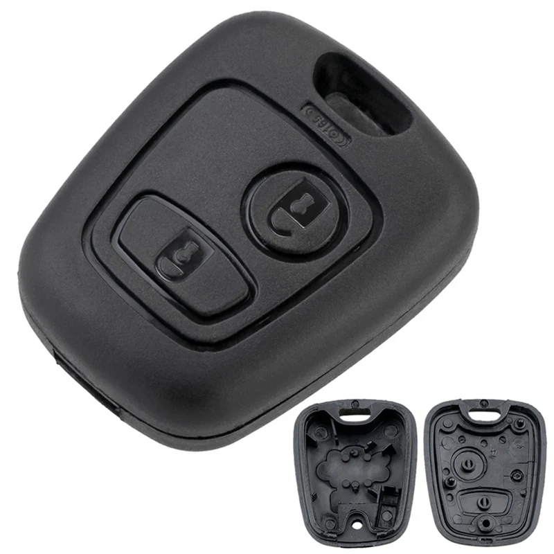 Car 1Pcs 2 ddmysmile Buttons Remote Key Shell With 307 Blade Fit For Citroen C1/C2/C3/C4/ XSARA Picasso / Peugeot 307 / 107 / 207 / 407 Smile C1c2c3c4