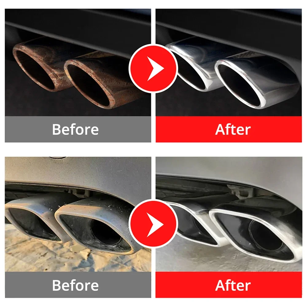 30ml 120ml Remover rust Car Exhaust Pipe Anti-Rust Spray Metal Surface Cleaner Multi-Purpose Maintenance with Sponge Brush clean