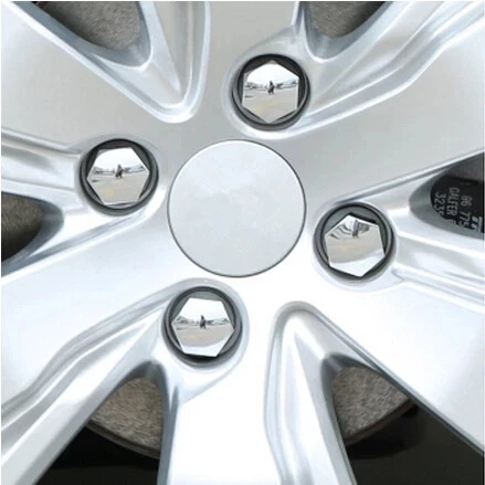 Rim Car Wheel Nut Cover Tyre Screw Cap For Peugeot 207 301 307 308 408 508 3008 Citroen C4l C5 C2 16 20 pcs Exterior Accessories smile