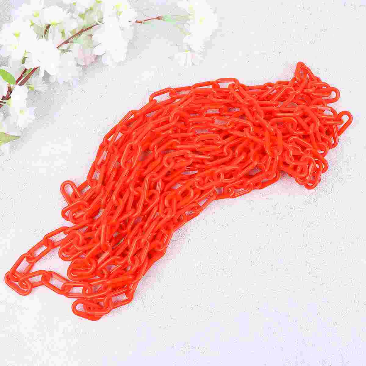 Parking Barrier Halloween Chain Roll Black Chains Driveway Chain Barrier Black Wire Fencing Ice Cream Cones Plastic Chain Links