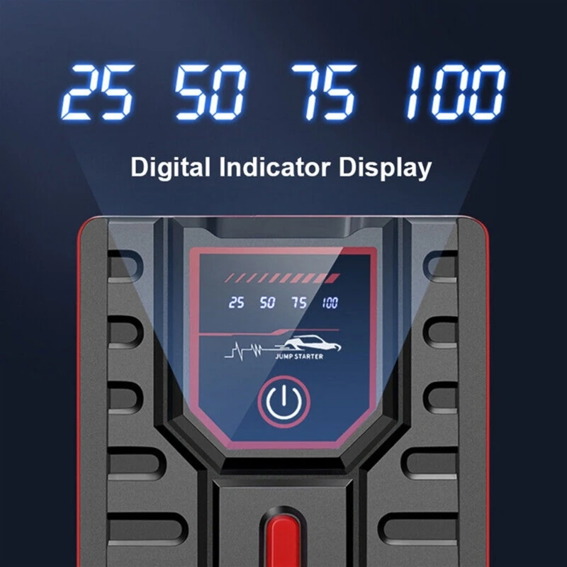 Car Jump Starter Power Pack Portable Auto Battery Booster Fast Chargers12V Emergency with LED Light Starting Device