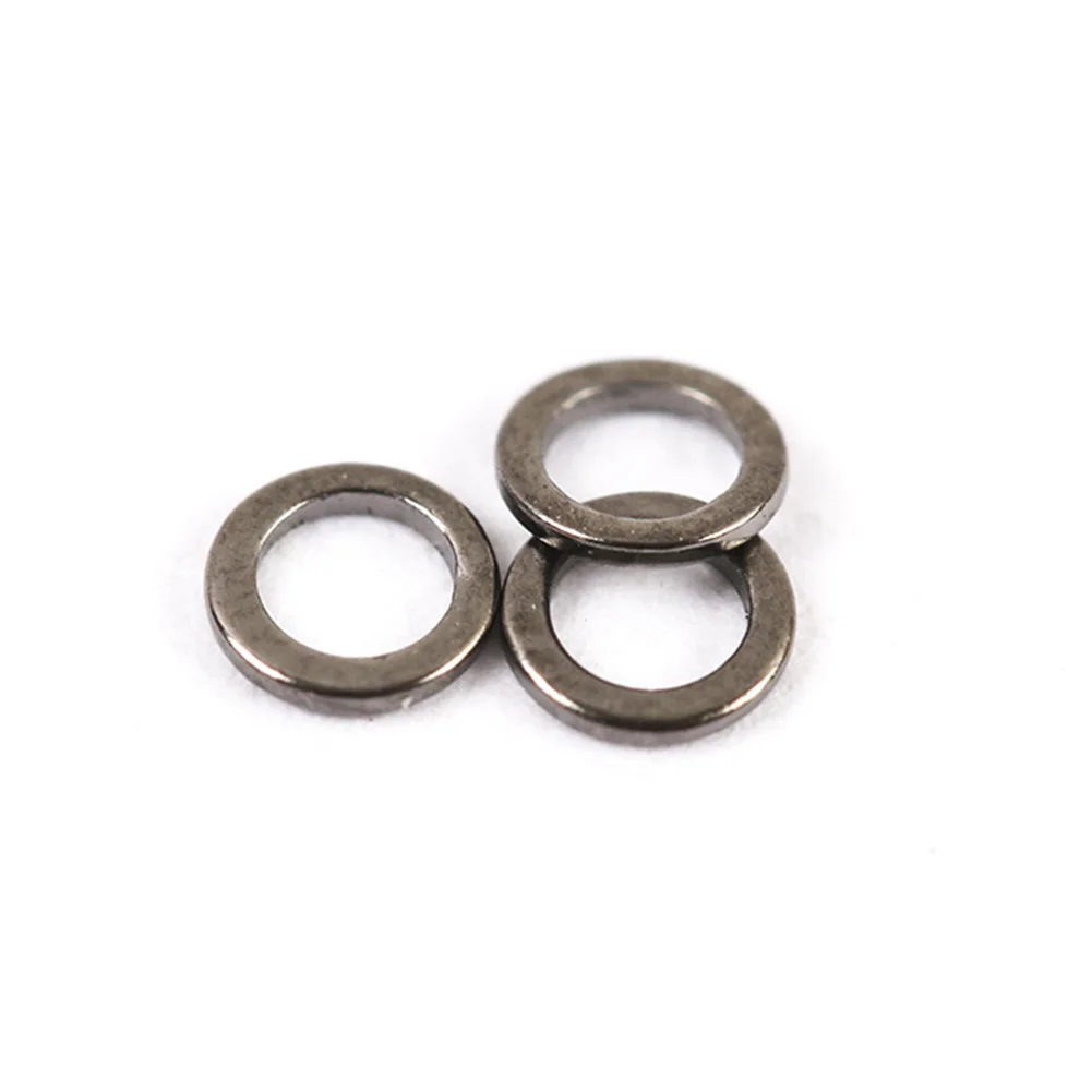 O-Ring Strong Ring 10/20/50/100Pcs 2Mm Anti-Rust ddmysmile Rio Leader Fly Fishing Round Rings-No Edges Small Oval-Tippet Rings Smile