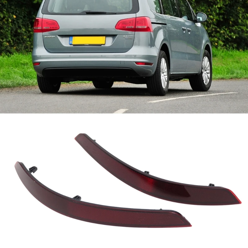7N0945105B Bumper 7N0945106B Rear Reflector Lamp Right/Left Reflector Assembly Light Replacement H9EE smile
