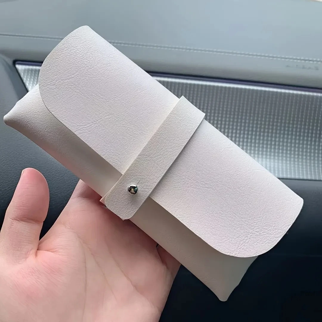 PU Leather Glasses Case Luxury Soft Sunglasses Storage Bag Portable Eyeglasses Protector Pouch Organizer Box Eyewear Accessories