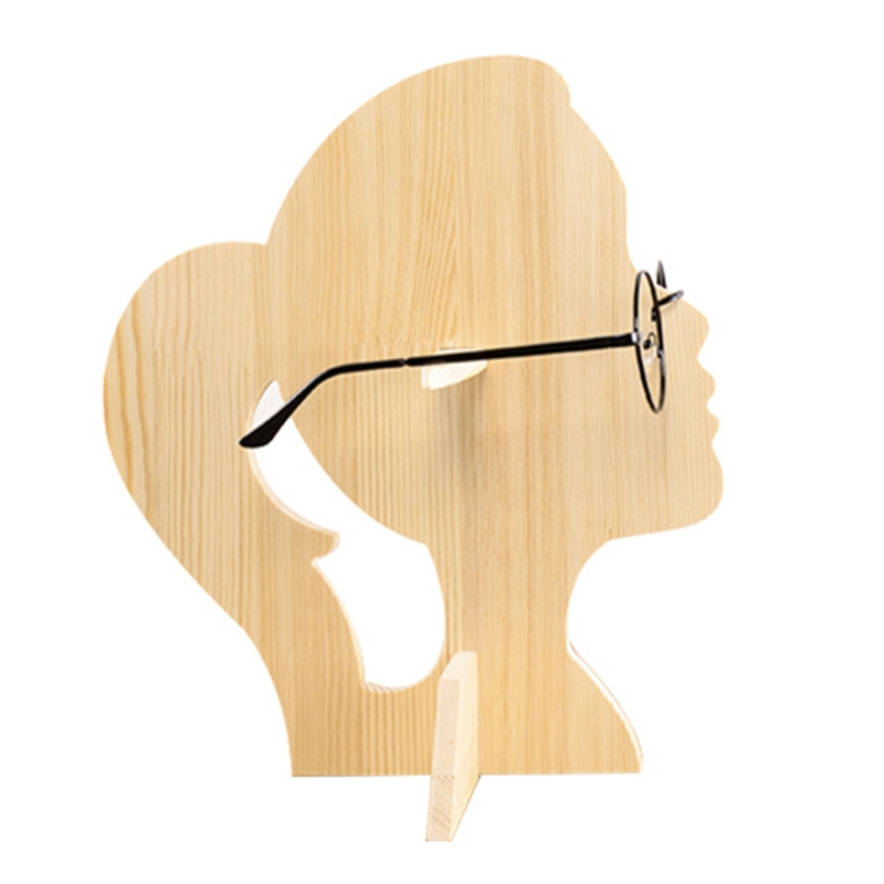 Wooden Glasses Display Shelf Wood Sunglasses Bracket Cabinet Woman Man for Spectacle Frame Display Props Decorative Supplies