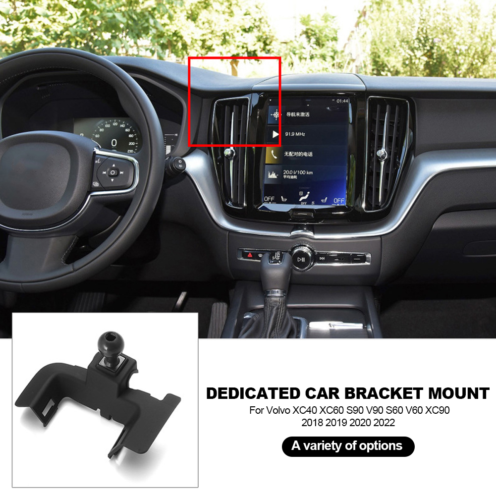 Car Phone Stand for Volvo XC40 XC60 S90 V90 S60 V60 XC90 2018 2019 2020 2022 Car Phone Holder Mount Dedicated Car Bracket Mount
