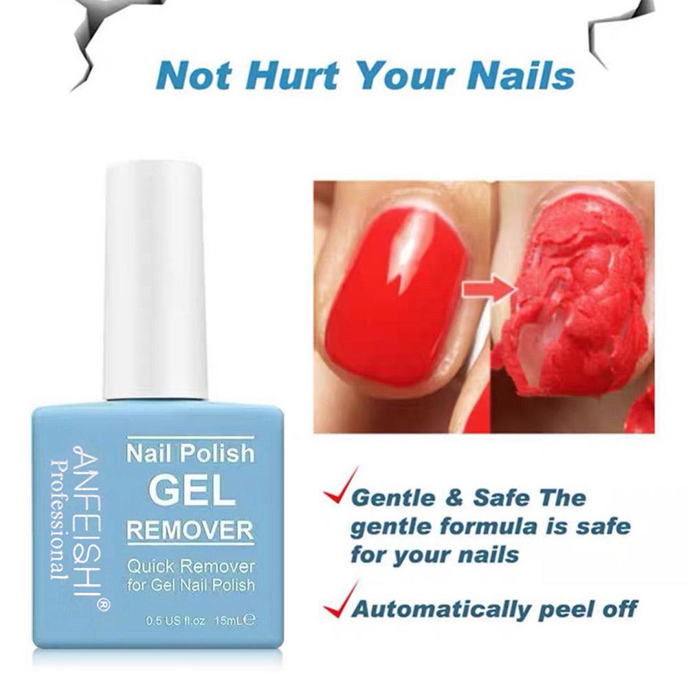 15ml Nail Magic Remover Gel Polish Remover UV Gel Polish Varnish Remover Semi Burst Delete Gel Polish Nail Permanent Magic K2Z5 smile