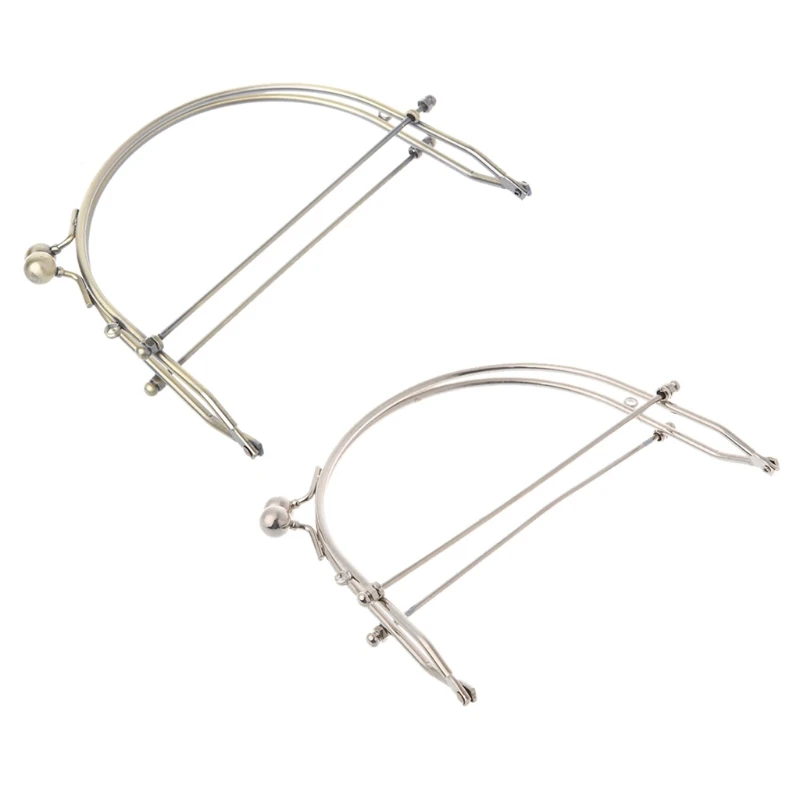 Half Round 1Pc Metal Frame Kiss Clasps Lock Purse Bag Handbag Handle Clutch smile