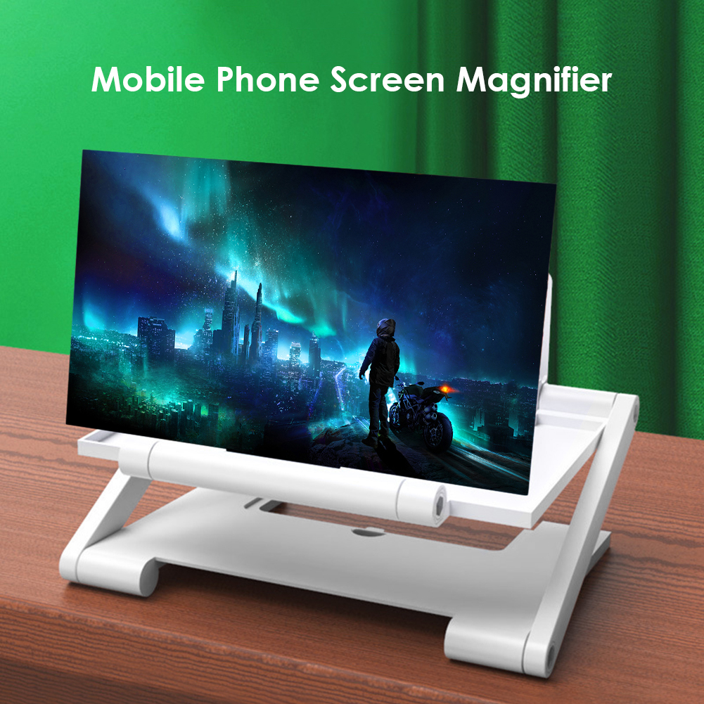 Enlarged Mobile Magnifier Desk Foldable Holder Video Phone Screen Amplifier Stand