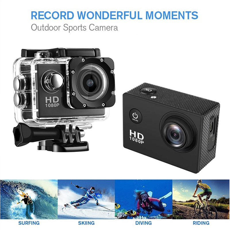 Portable 4K Waterproof Outdoor Sports Camera Cycling Underwater Sports DV Camera Record HD Digital Cameras Consumer Camcorders