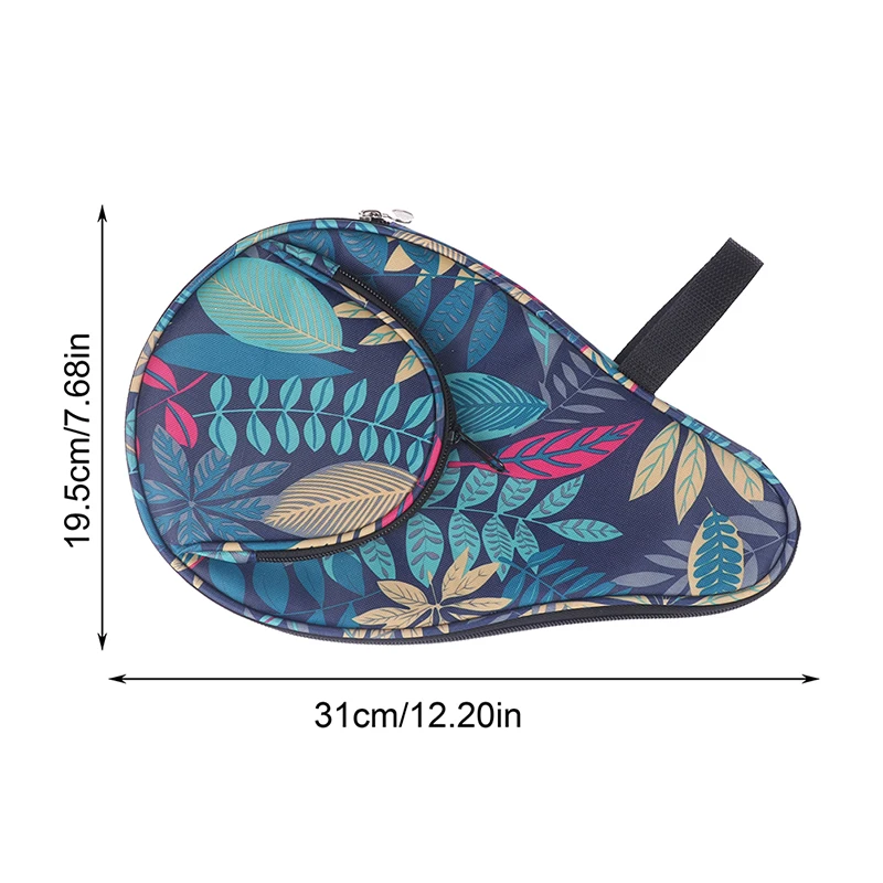 1Pc Table Tennis Racket Bag Wear-Resistant Gourd Racquet Pingpong Paddles Bag Colorful Table Tennis Racket Case Paddle Pouch