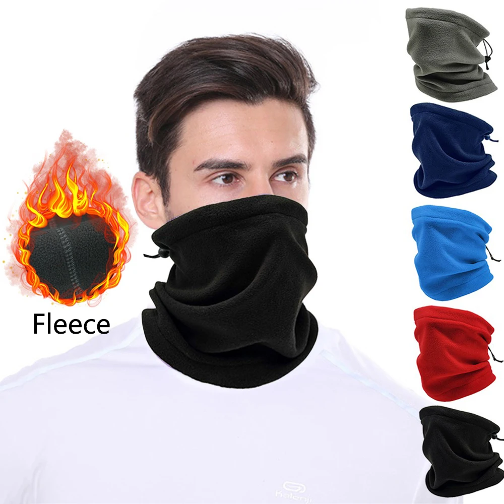 Neck New Winter Fleece Gaiter Warmer Cold Weather Ski Face Mask Scarf For Men Women Balaclava Half Face Mask Gaiter Bandana Tube smile