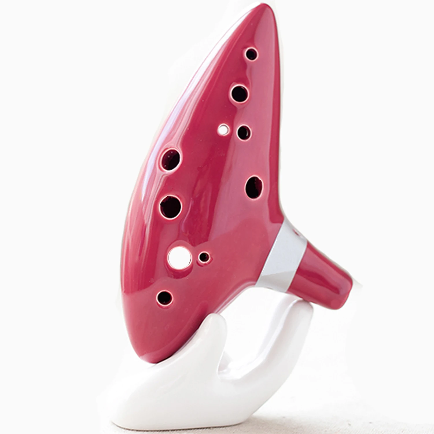 Colour 12 Multi Classic Holes Alto C Bright Pottery Woodwind Musical Instrument The Legend Ocarina smile
