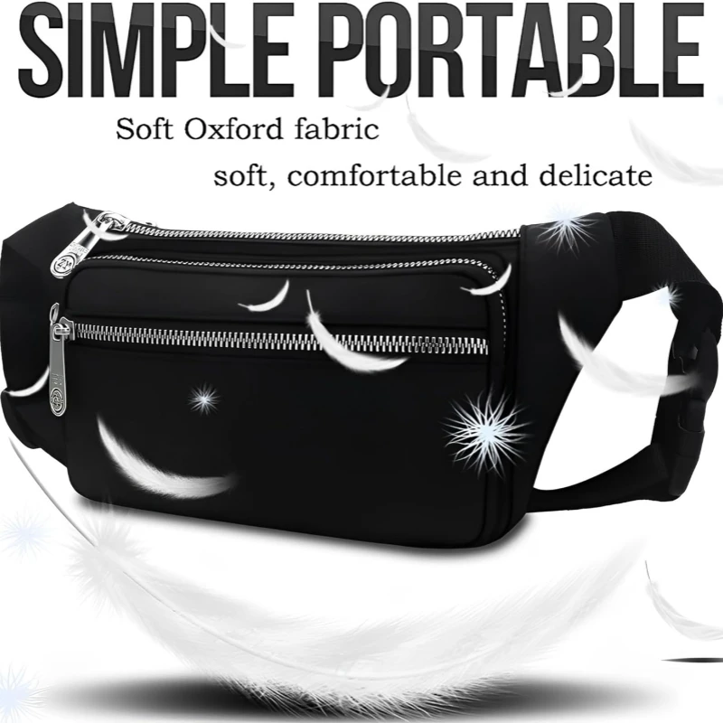 Fanny Waist Bag Waterproof Pack Running Waist Pack Bag Adjustable Belt Waistpacks For Men And Women Outdoor Sport Hiking ddmysmile Travel Smile