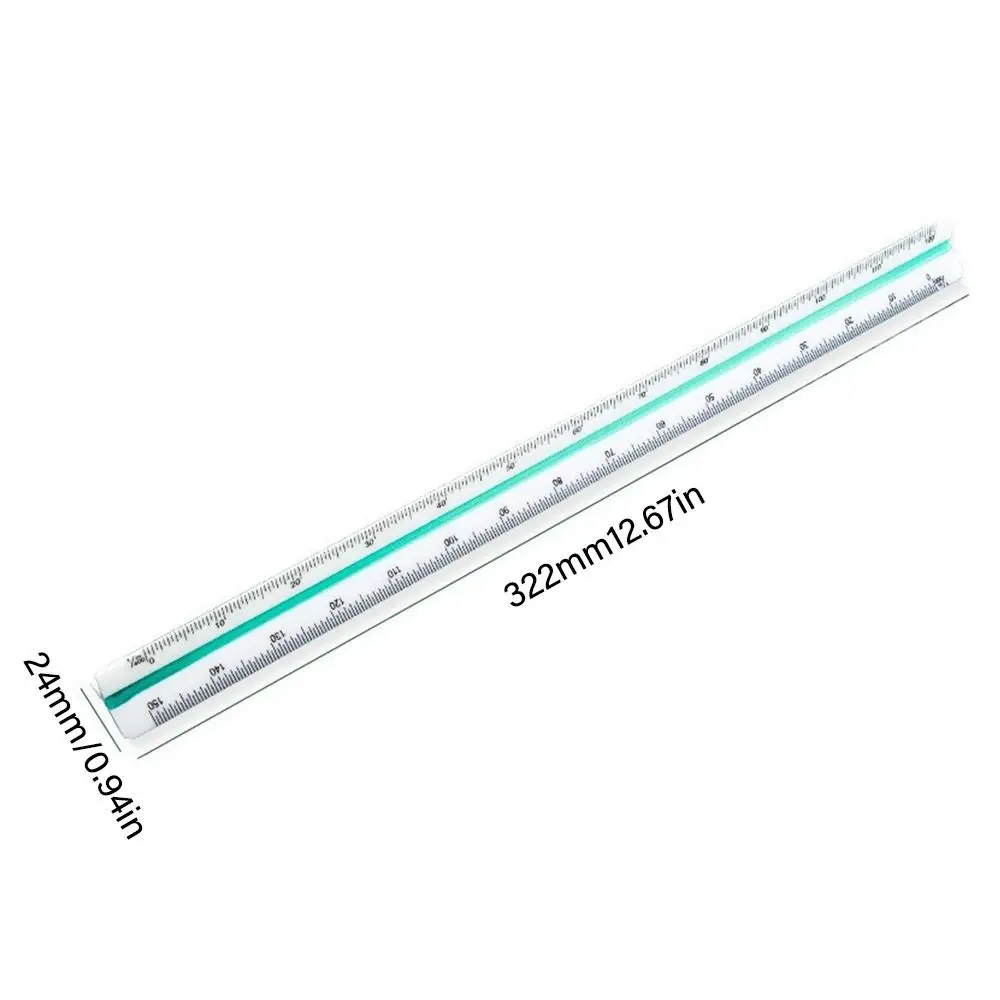 30CM Drafting Tool Design Ruler 2025 Student Triangular Ruler Technical Ruler Architect Engineer new Scale Ruler