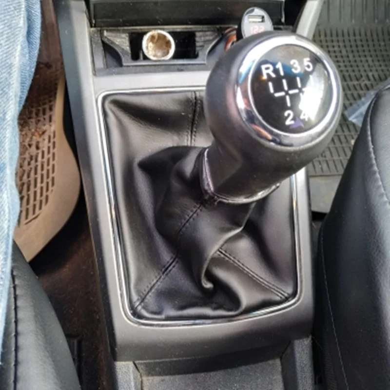 ASTRA For Opel VAUXHALL H Leather Gear Shift Knob Shifter Gaiter Boot Collar Handbrake Parking Hand Brake Boot Cover Case smile