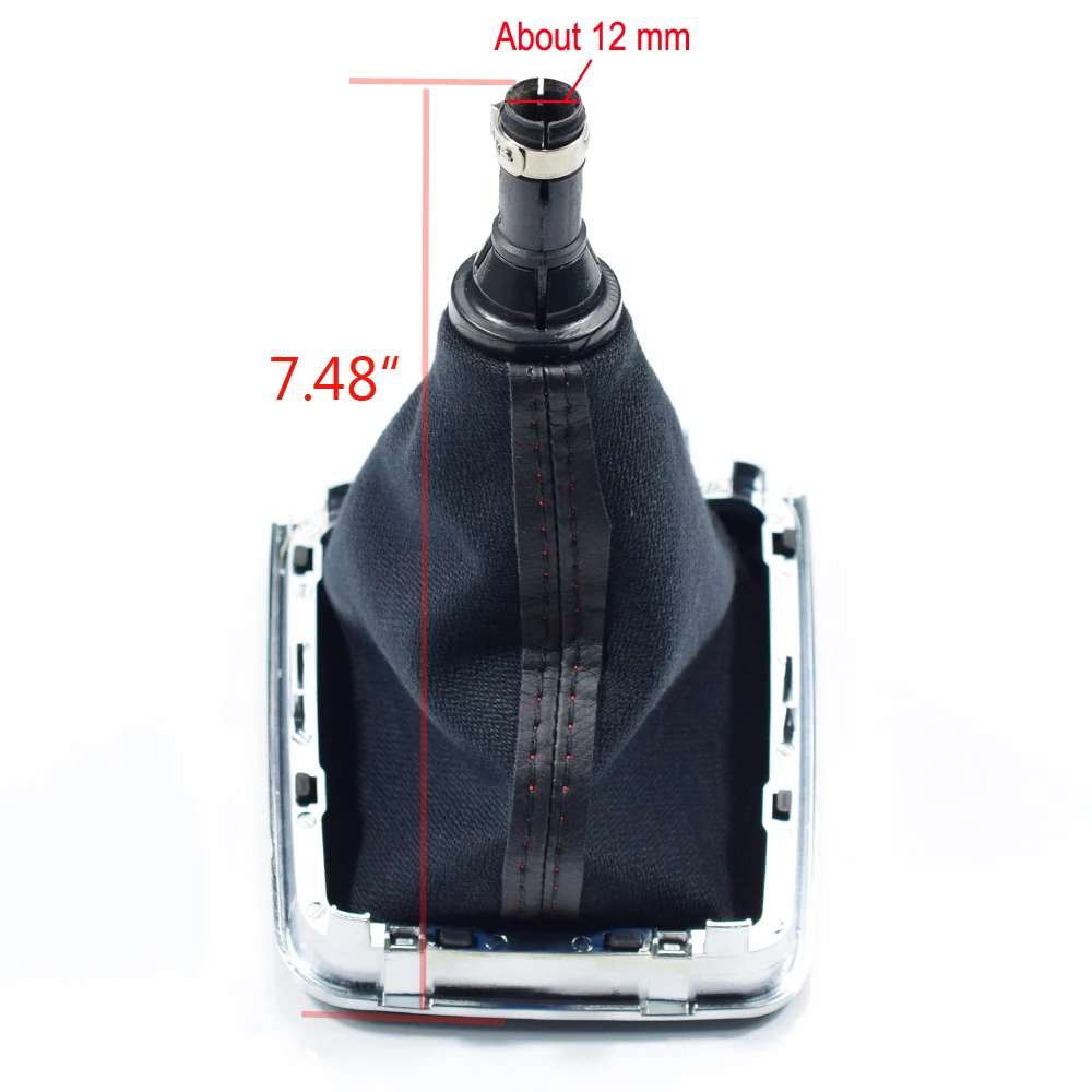 For VW Fit Golf 7 7 VII GTI GTD 2013-2018 Manual 5 6 Speed Gear Shift Knob Stick Lever Dust-Proof Boots Cover smile