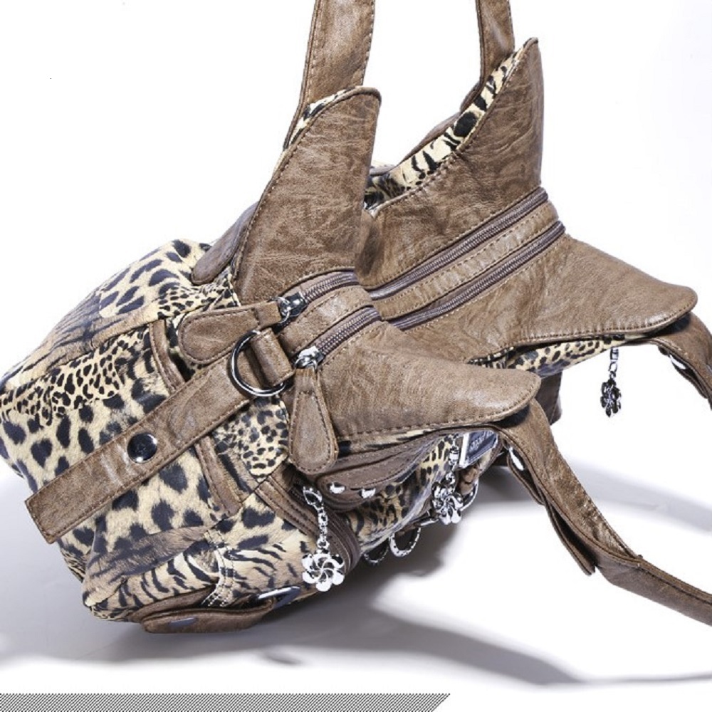 Women's Handbag Leopard Print Top Handle Handbag Fashion Handbag Garbage Bag Shoulder Bag Handbag Large Wallet