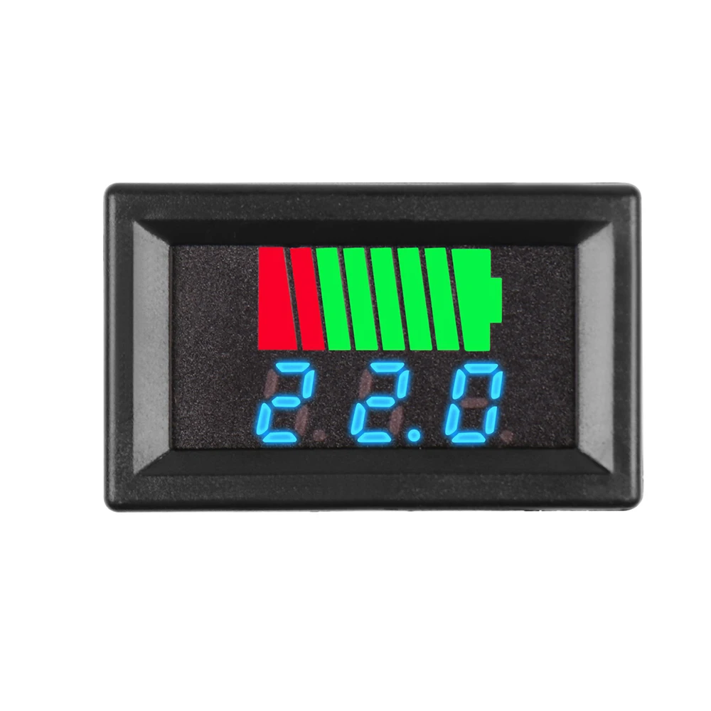 0.56" LED Digital Voltmeter Tester 12/24/36/48/60V Electric Vehicle Car Electricity Meter Test Battery Gauge Level Indicator