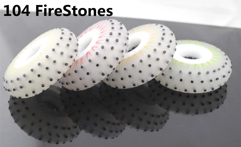 Wheel Skating LED Spark with ABEC7 608z Bearing Inline Skates Flash Shine Roller Rodas for SEBA Slide Slalom 90A 72mm 76mm 80mm smile