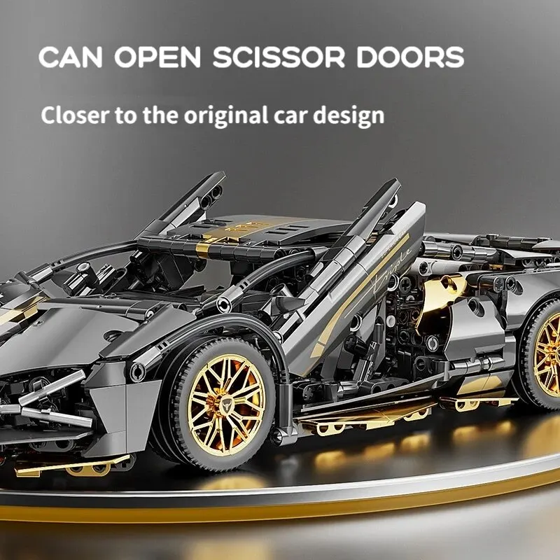67129 Sports Car 1280PCS Building Blocks Toys Boys Or Adults Kits 1:14 MOC Building Set Raceing Car Model,Super Cars for Boys