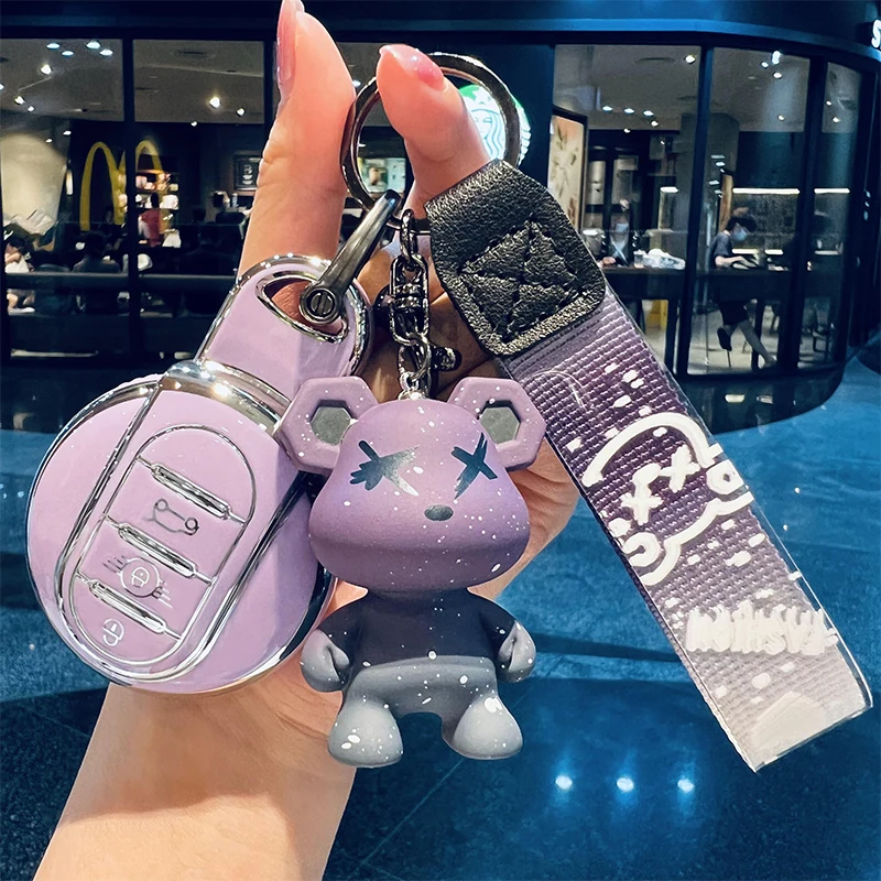 Key Case Car TPU Cover For MINI COOPERS ONE JCW CLUBMAN Countryman R55 R56 R57 R58 F56 F55 F54 F57 ddmysmile F60 R59 R60 S Roadster Smile