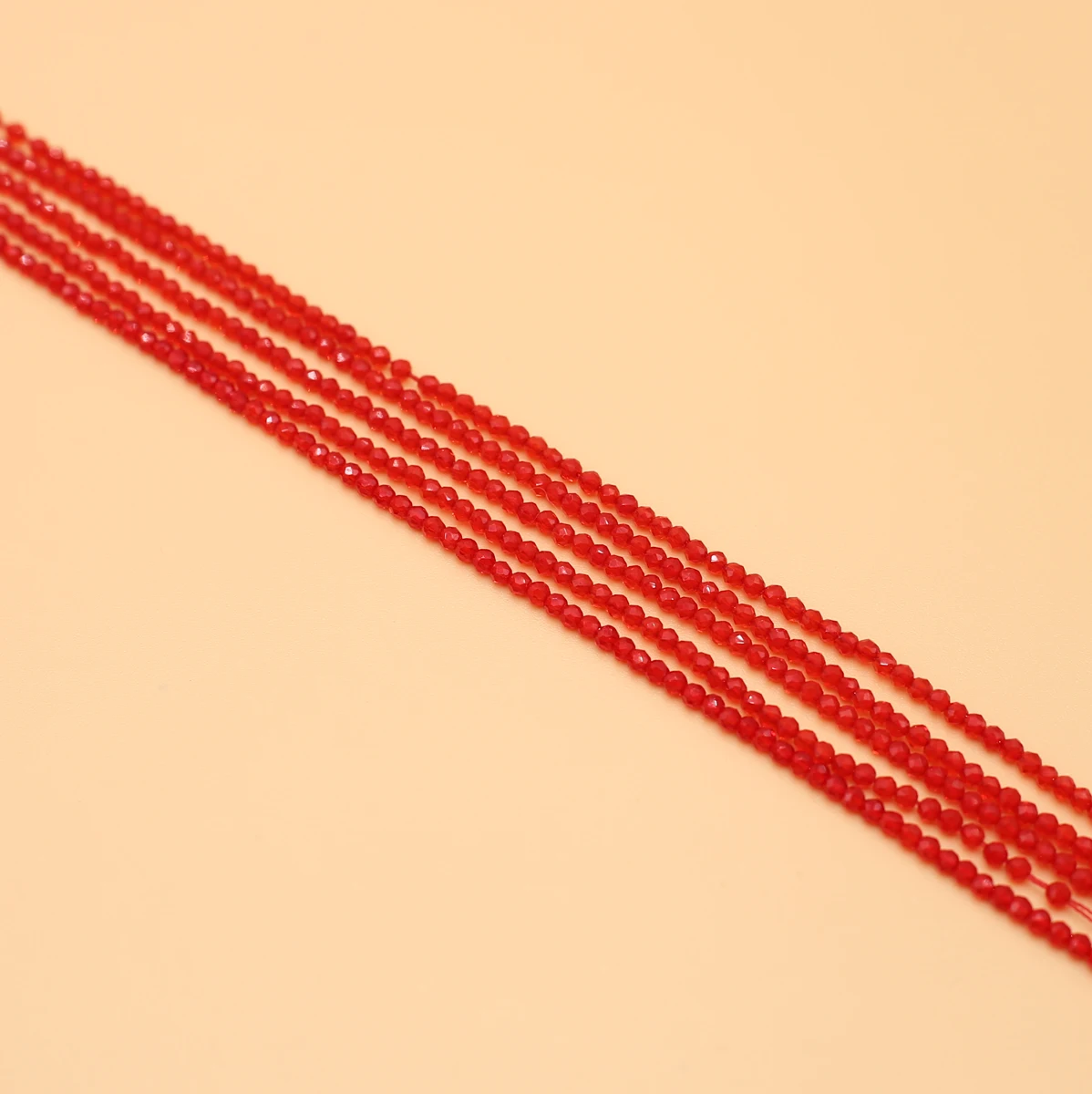 Beads Small Red Round Natural Semi-Precious Stone Spinel for Holiday Gift Jewelry Making Necklace DIY Bracelet 2mm