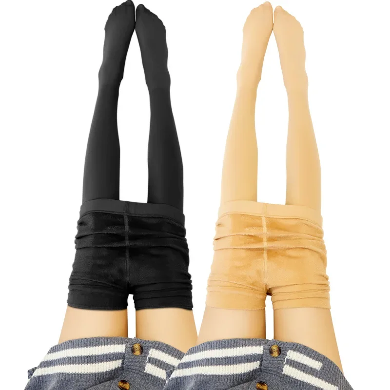 Winter For 1/2Pcs Leggings Women Warm Legging Tights ddmysmile Solid Veet Stocking High Waist Warm Veet Stretchy Leggings Dropshipping Smile