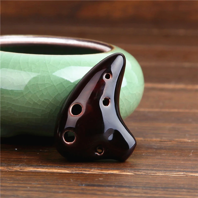 Soprano ddmysmile 6 D Holes Key Ocarina Flute 3 Pattern Of Ocarina Flute 6 Hole Professional Ocarina Folk Music Instrument Smile