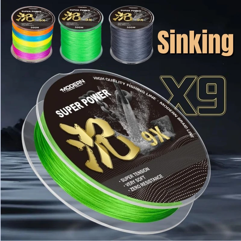 Arrival 9 Strands 2023 Braided Fishing ddmysmile Line 100M 300M 500M Sinking Multifilament PE Line For Carp Fishing Wire Saltwater Pesca Smile