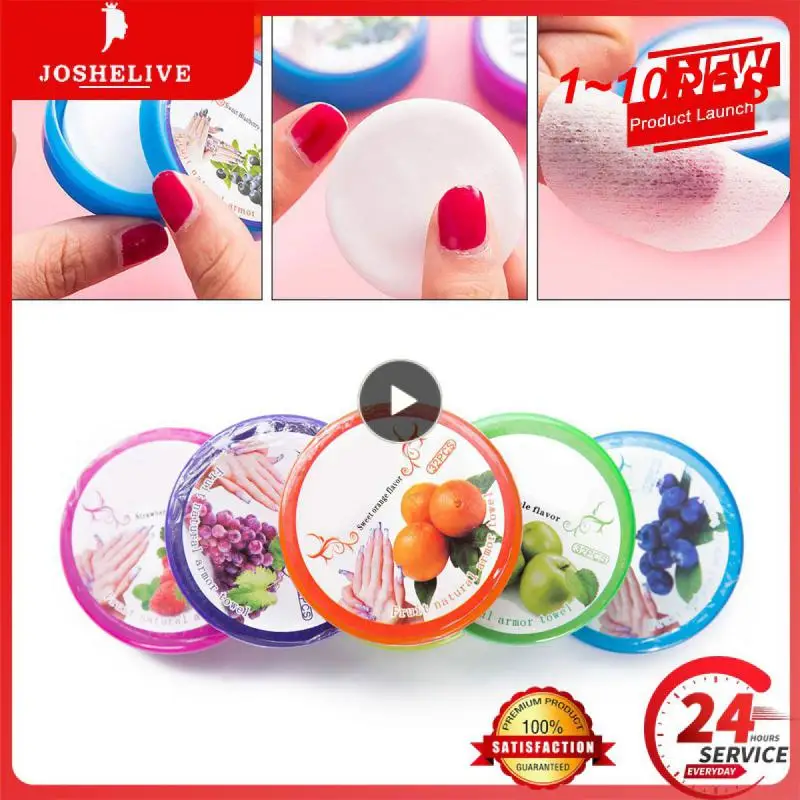 2026 New 1~10Pcs Polish Remover Jar Fruit Scented Flavor Wraps Paper Cloth Towel Wet Wipes Vanish Removal Nail Art Tools Free Shipping