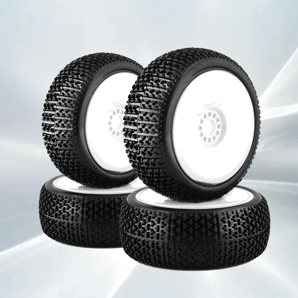 4PCS 1/8 RC Racing Car 116mm *45mmOff Road Buggy Tires Wheel 17mm Hex Hubs for HSP Jingshang MP10 Feishen Hongnuo generic R81