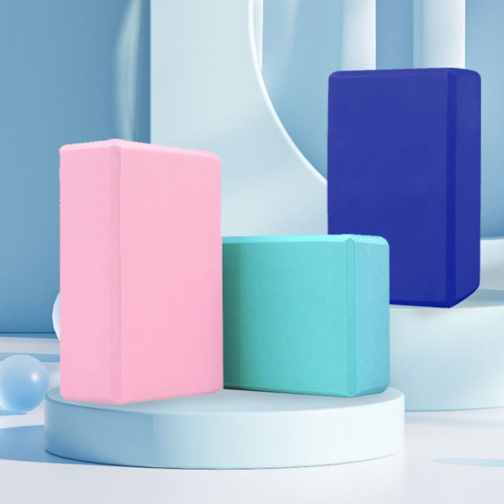 hot sale High Density Yoga Foam Blocks Bodybuilding Equipment EVA Solid Color Props Brick Non-slip Lightweight Yoga Block Pilates