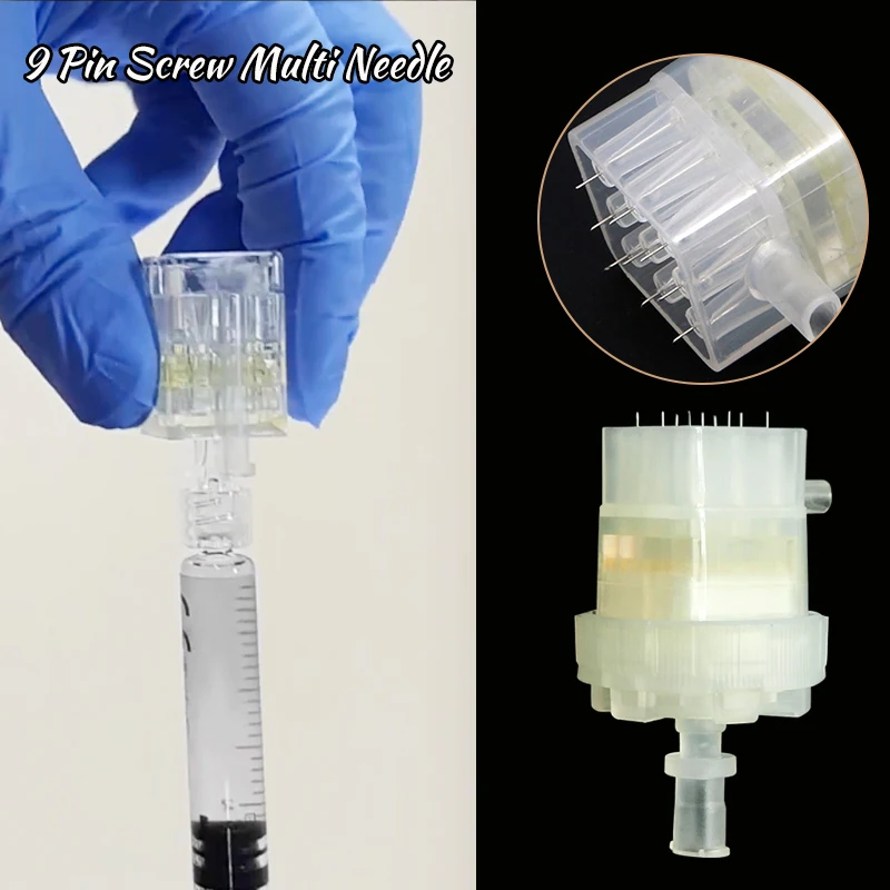 32G 0-2mm 9 pins Screw Multi Needle Disposable Korean Technology Adjustable Needle Anti Wrinkles Skin Care Tool