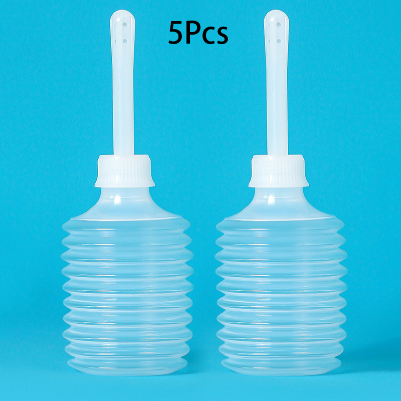 2Pcs 180ml Disposable Anal Vaginal Bulb Douche Irrigator Enema Rectal Syringe Cleaner For Woman Cleaning