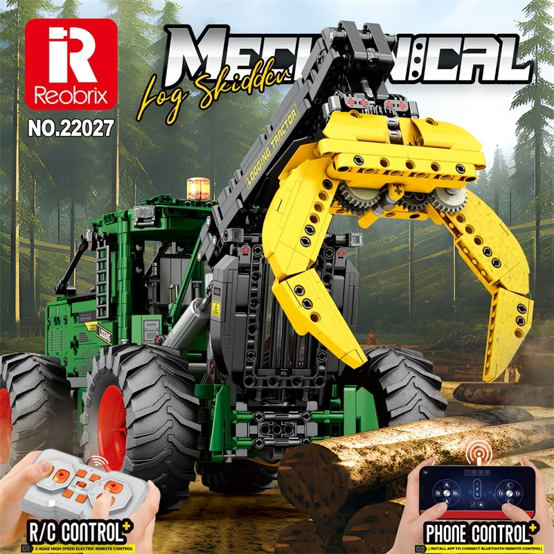 Technical 1741PCS Mechanical City Power RC Tractor Electric Engineering Vehicle Cars HIGH-TECH Truck Bricks For Boys Toys Gifts