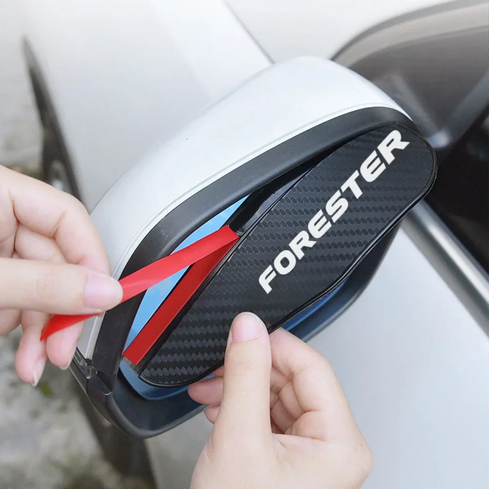 Car Rearview Mirror Rain Eyebrow Rain Snow Guard Cover Auto Accessories For Subaru Forester XV Crosstrek Outback Legacy WRX BRZ