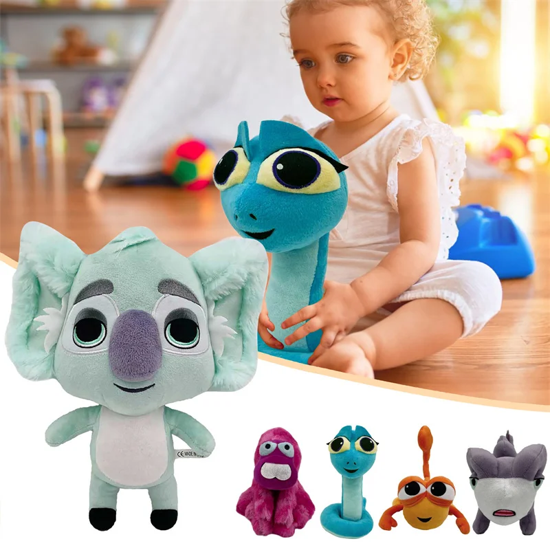 Back Set of 5pcs To The Outback Plush Toys Frank Maddie Voice Chaz Plushie Figure Koala Lizard Snake Stuffed Animal Fans Gifts smile