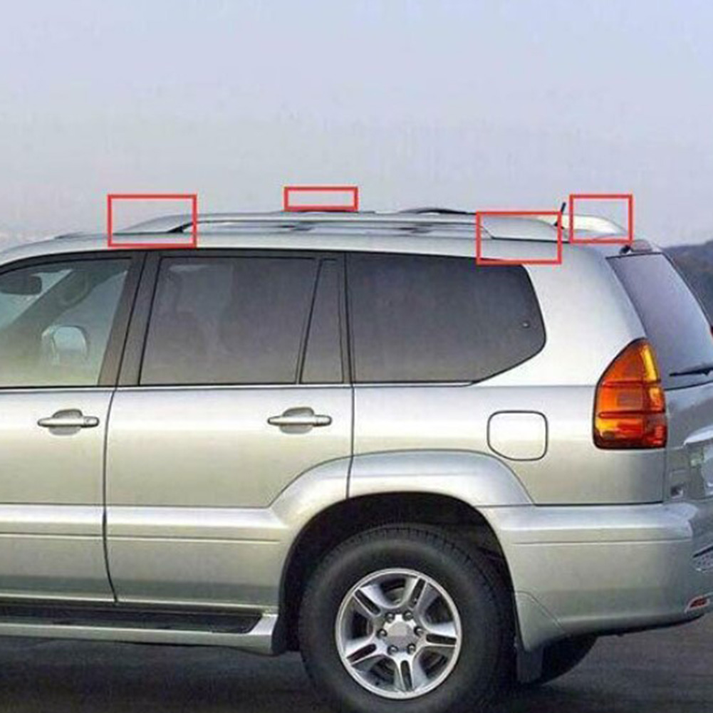 4 Pcs Roof Rack Rail For Lexus GX470 Replacement Shells End Cover End Cover LH Left RH Replace Shells
