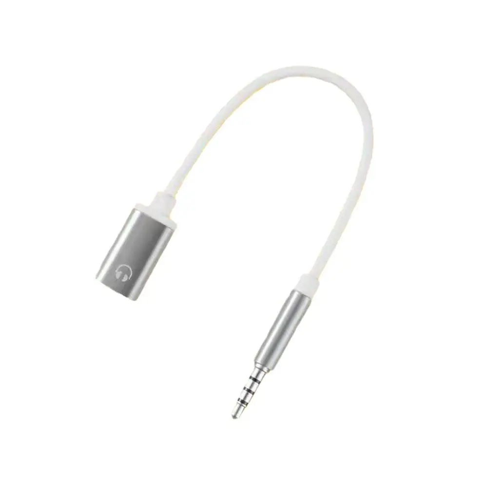 3.5mm Male To Type-c Female Headphone Aux Cable Converter Round Head Earphone Audio Adapter Cable 3 Color