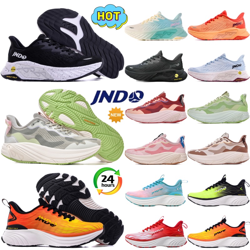 JNDO Whale Shadow Leaping Glow in the dark mens low running shoes Bionic Power Jet women designer sneakers Light Blue black white Sunrise Volcanic Red sports trainers
