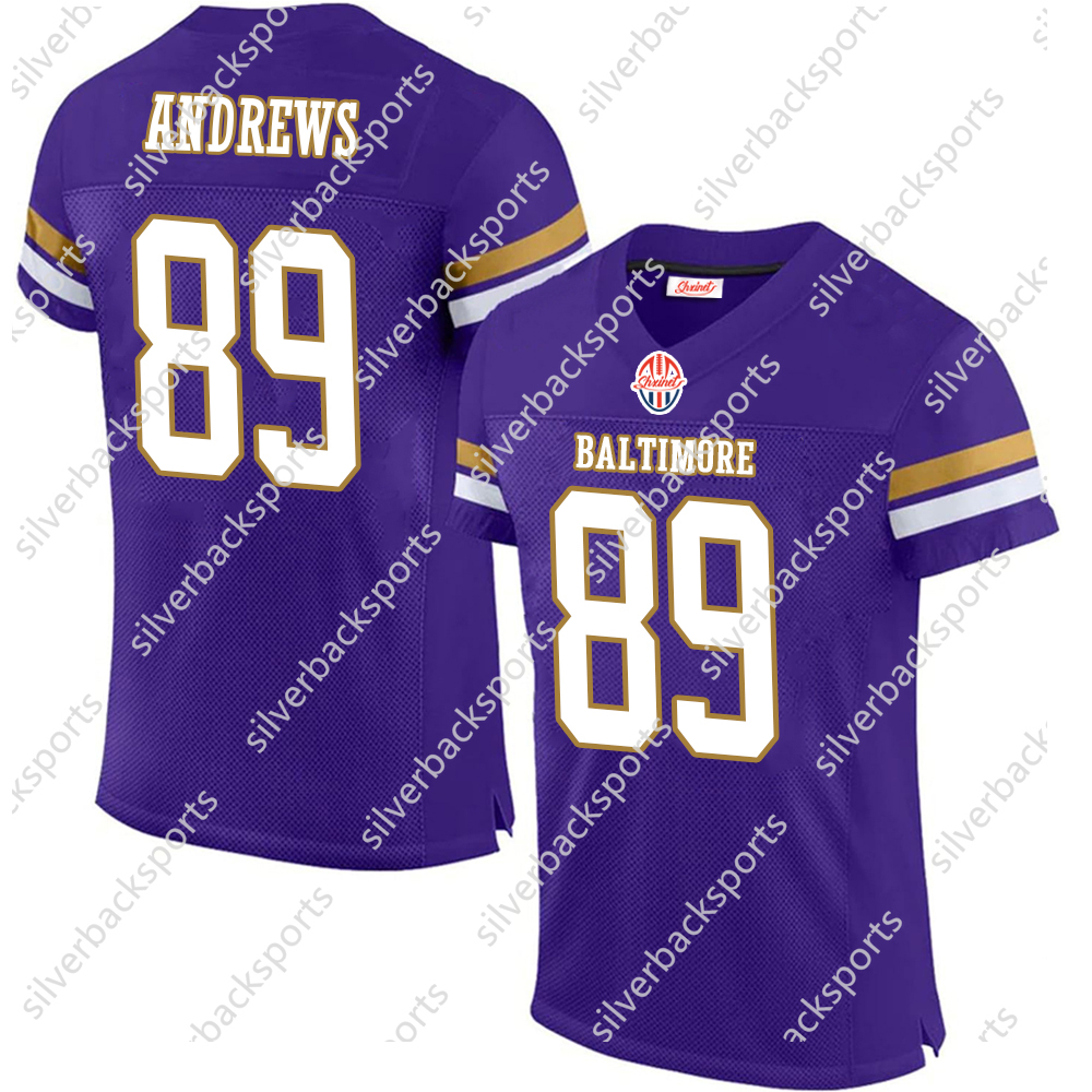 14 Hamilton Derrick Herny 8 Lamar Jcakson Football Jersey 52 R.Lewis Mark Andrews Purple Customized Any Name Number Jerseys Wear This baseball uniform