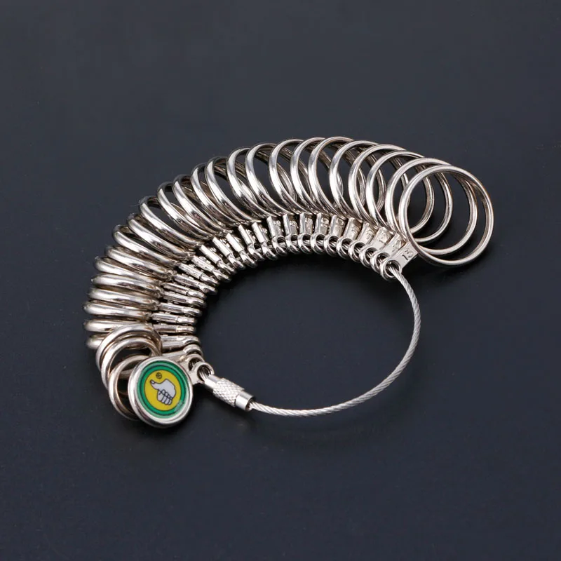 Ring Sizer Measuring Tool Measure Finger Rings Sizing Set Metal Ring Mandrel Gauge US Size 1-13 2025 Jewelry Tools new Drop Shipping