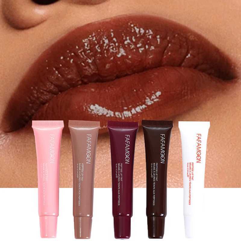 Moisturizing Mirror Water Light Lip Gloss Nude Brown Lip Oil Makeup Plumping Liquid Lipstick Transparent Cosmetics Make Up New XJ250618
