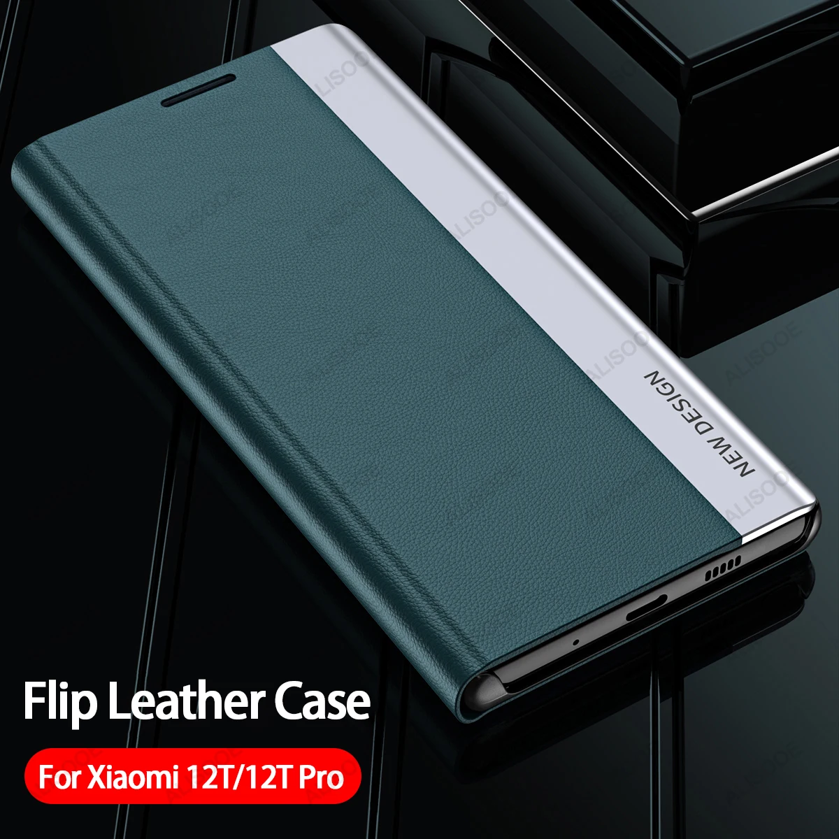 Leather Case For Plating Xiaomi Mi 12T Pro 12S 12 11T 10T 11 10 Pro 12X 11 Lite 4G 5G NE Magnetic Flip Holder Stand Cover smile