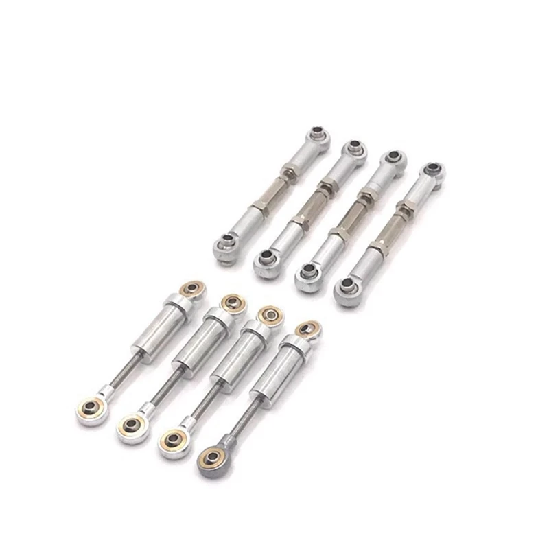 RC Car Spare Parts Adjustable Metal Steering Link Tie Rod Kit For FMS 1/24 Xiaoqi FCX24 RC Car Parts