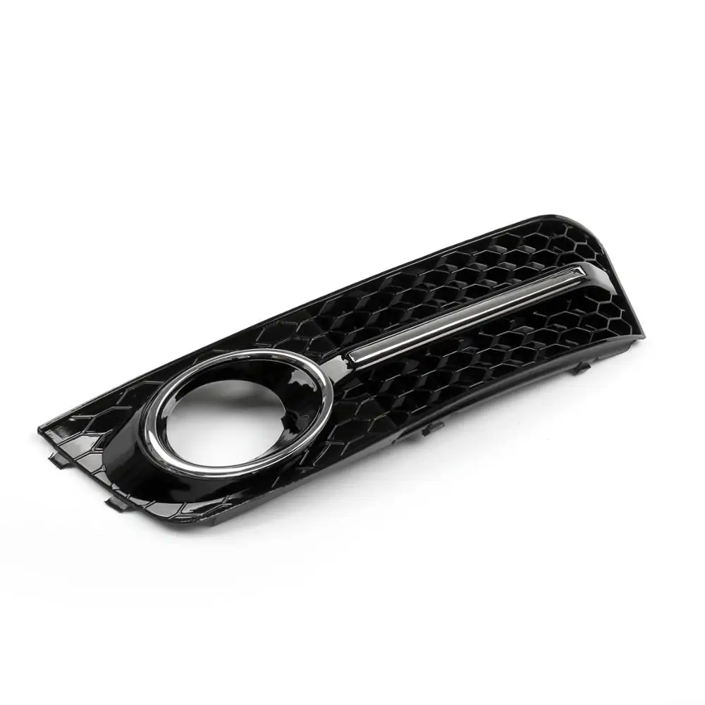 Areyourshop LH+RH Chrome Honey Comb Fog Light Cover Grille Grills For Audi A4 B8 2009-2012 Car Parts